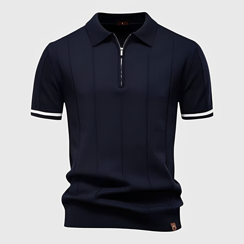 Klassisches Strick-Poloshirt