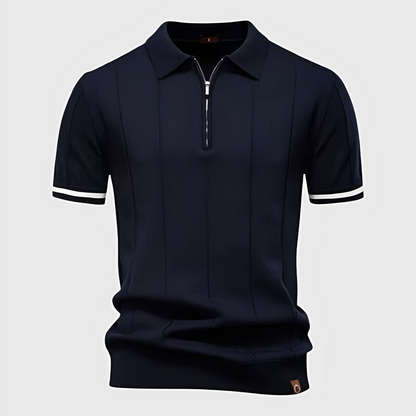 Klassisches Strick-Poloshirt
