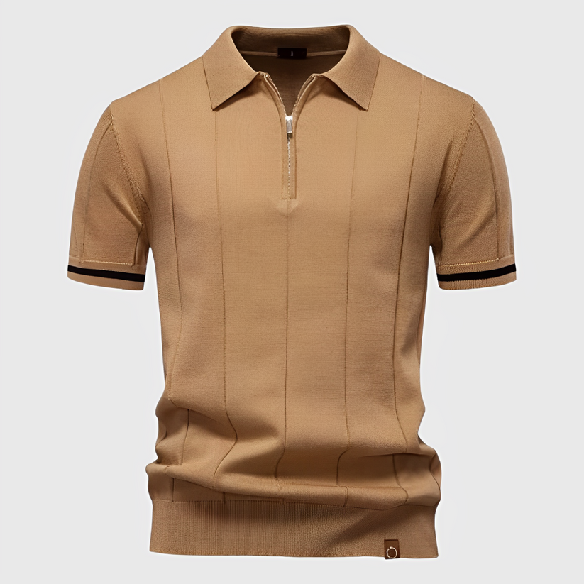 Klassisches Strick-Poloshirt
