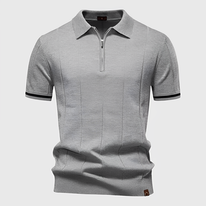 Klassisches Strick-Poloshirt