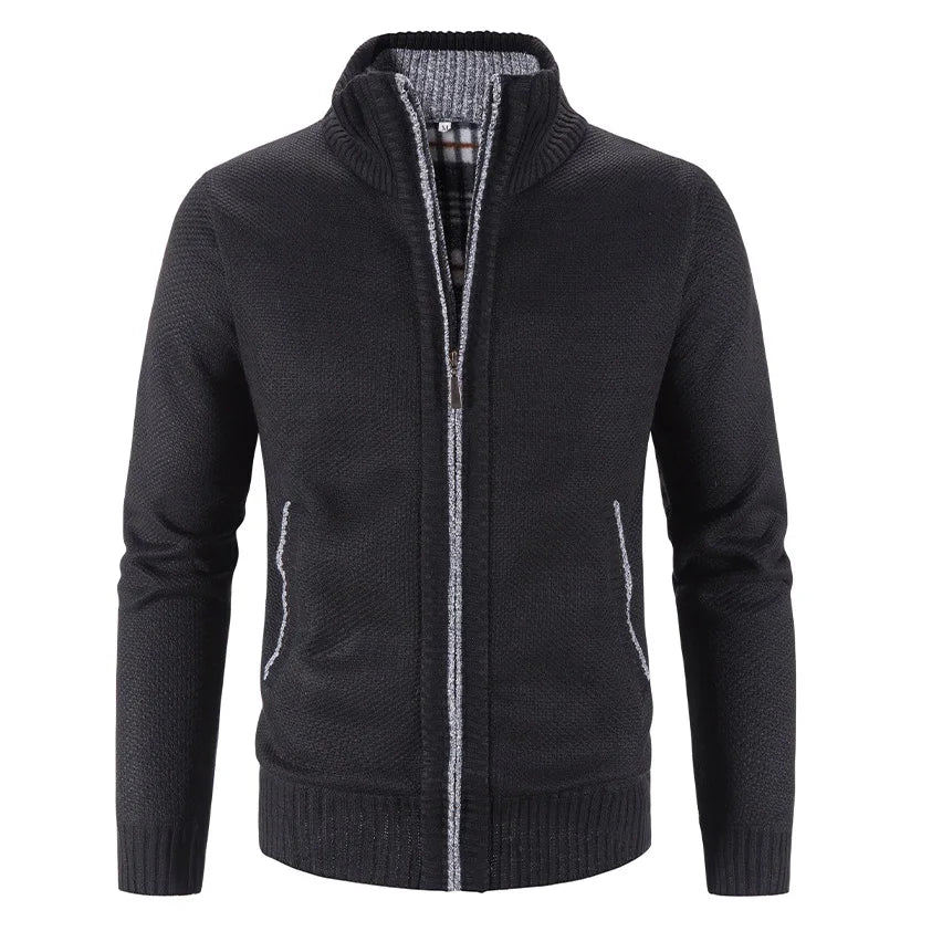 Herren-Cardigan Casual Crochet
